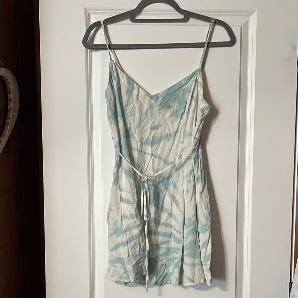Blue and White Tie-Dye tank